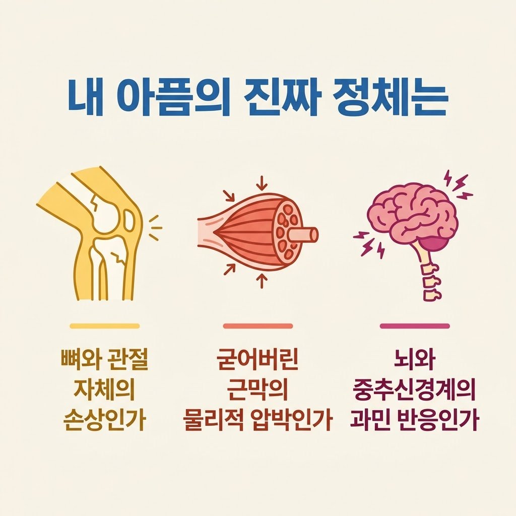 전신 통증 원인 뼈 관절 근막 중추신경계 감별